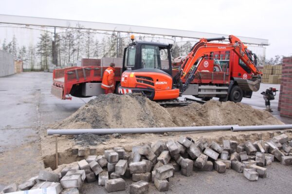 Aanleggen afwatering terrein