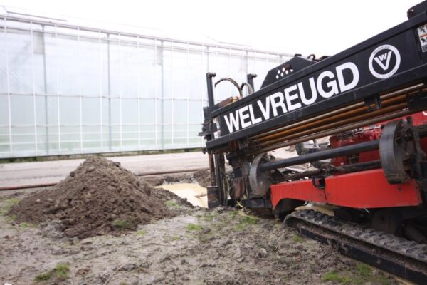 Gestuurde boring &#8216;s-Gravenzande onder kassen en siertuin